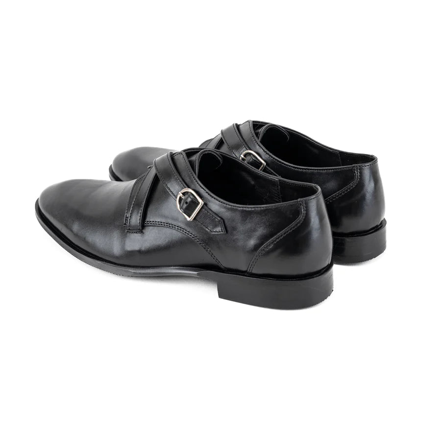 Black Monk Strap Shoes