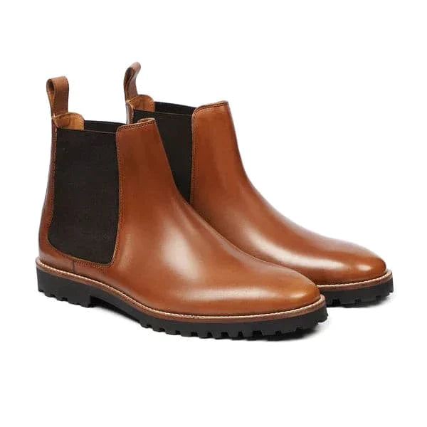 Tan Chelsea Leather ZW-0002