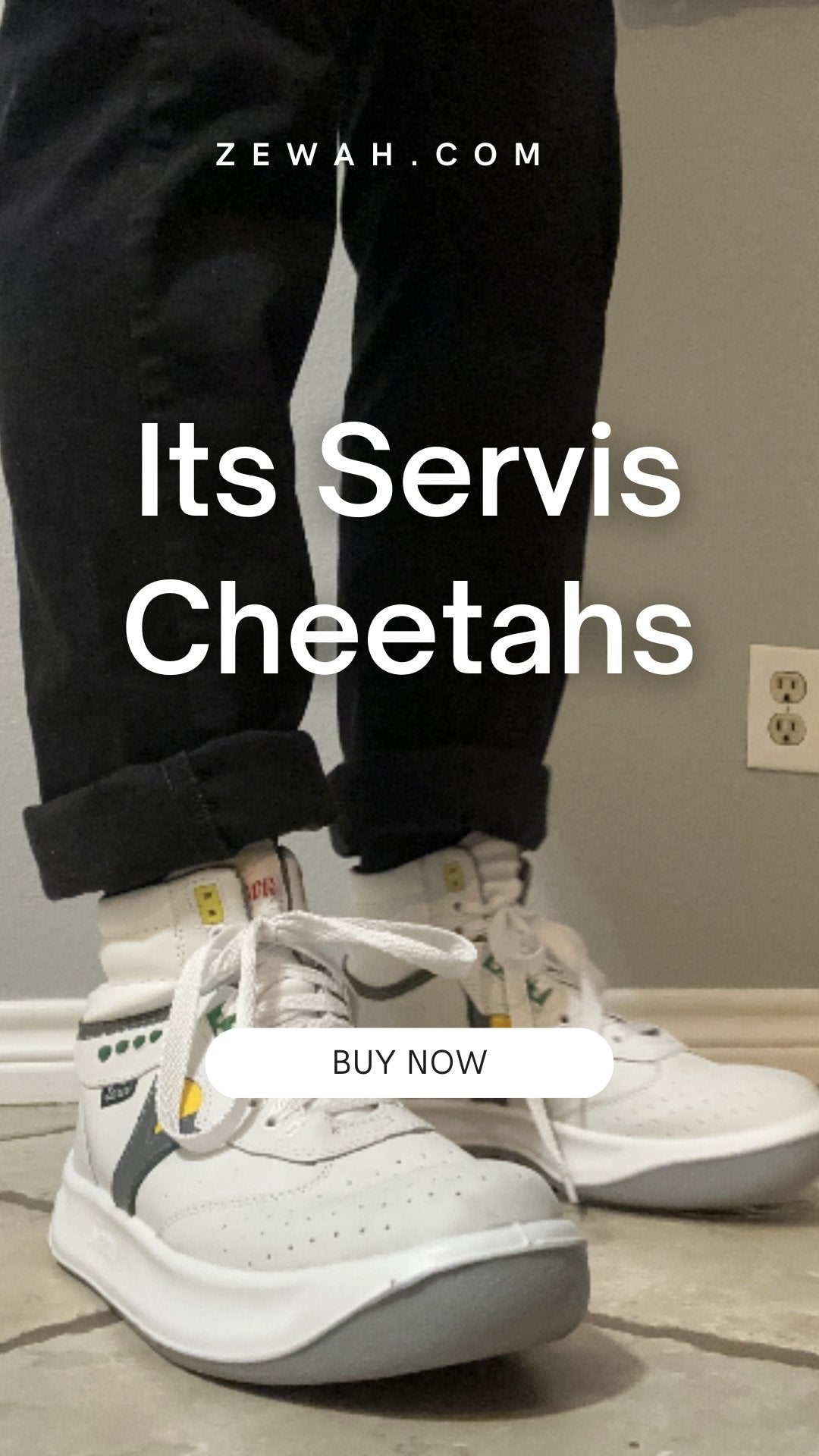 Servis Cheetah High Top Sneakers - ZEWAH.COM