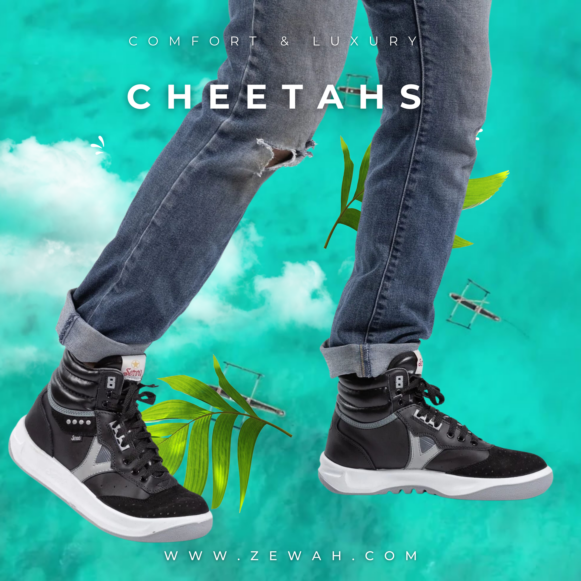 Servis Cheetahs Black Sneakers | Servis Cheetahs Blackout Elite | Servis Cheetahs Servis Cheetahs Black Sneakers