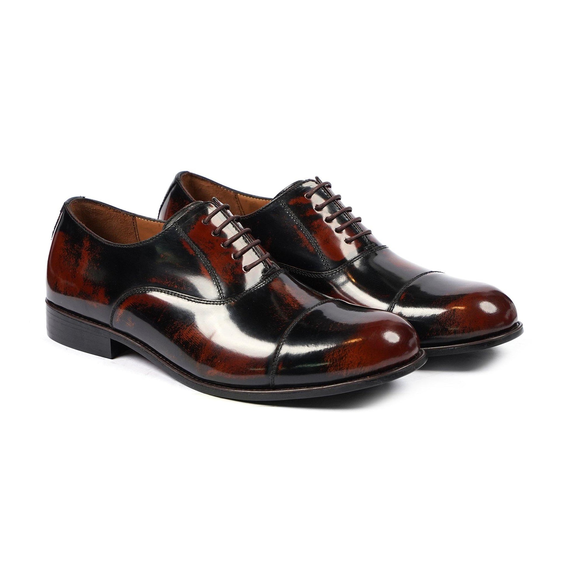 Toe Cap Oxford Designer Shoes For Men Leather Boots, Toe Cap Oxford Designer Shoes For Men