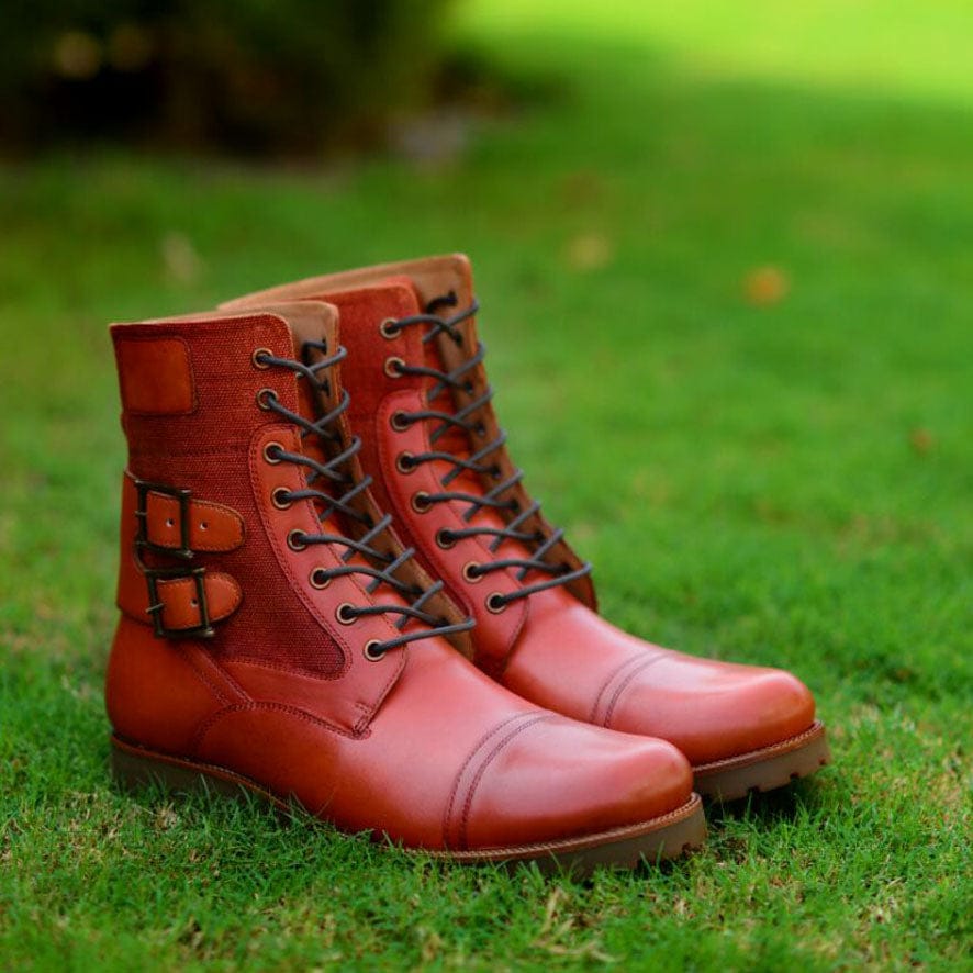 Handmade Leather Boots USA-ZEWAH.COM