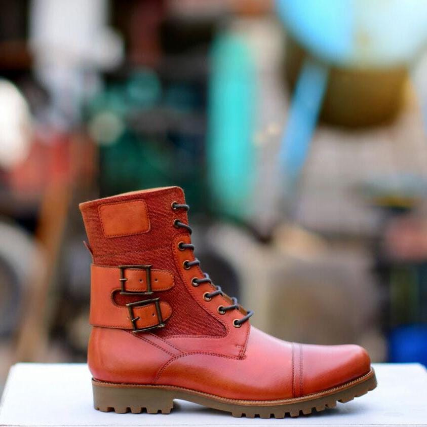 Handmade Leather Boots USA-ZEWAH.COM