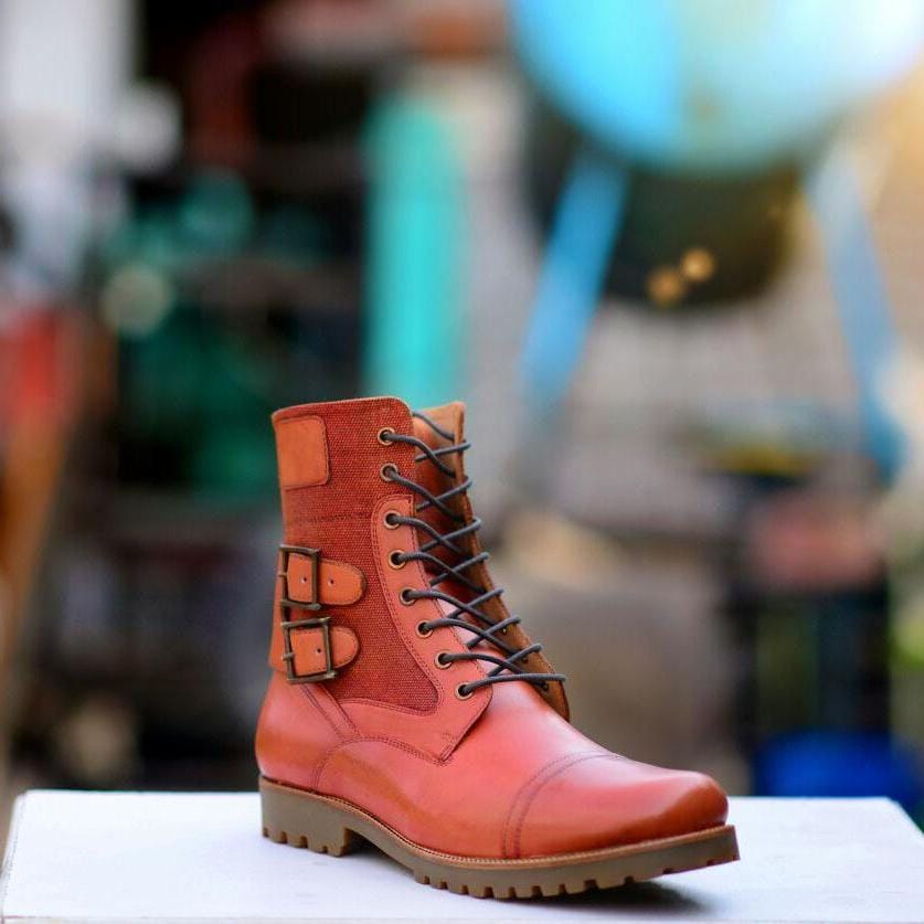 Handmade Leather Boots USA-ZEWAH.COM