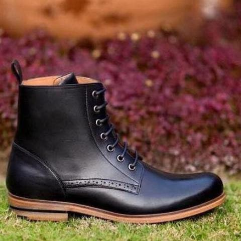 Leather Boots Men's ZW-0009 Leather Boots, leather boots men's